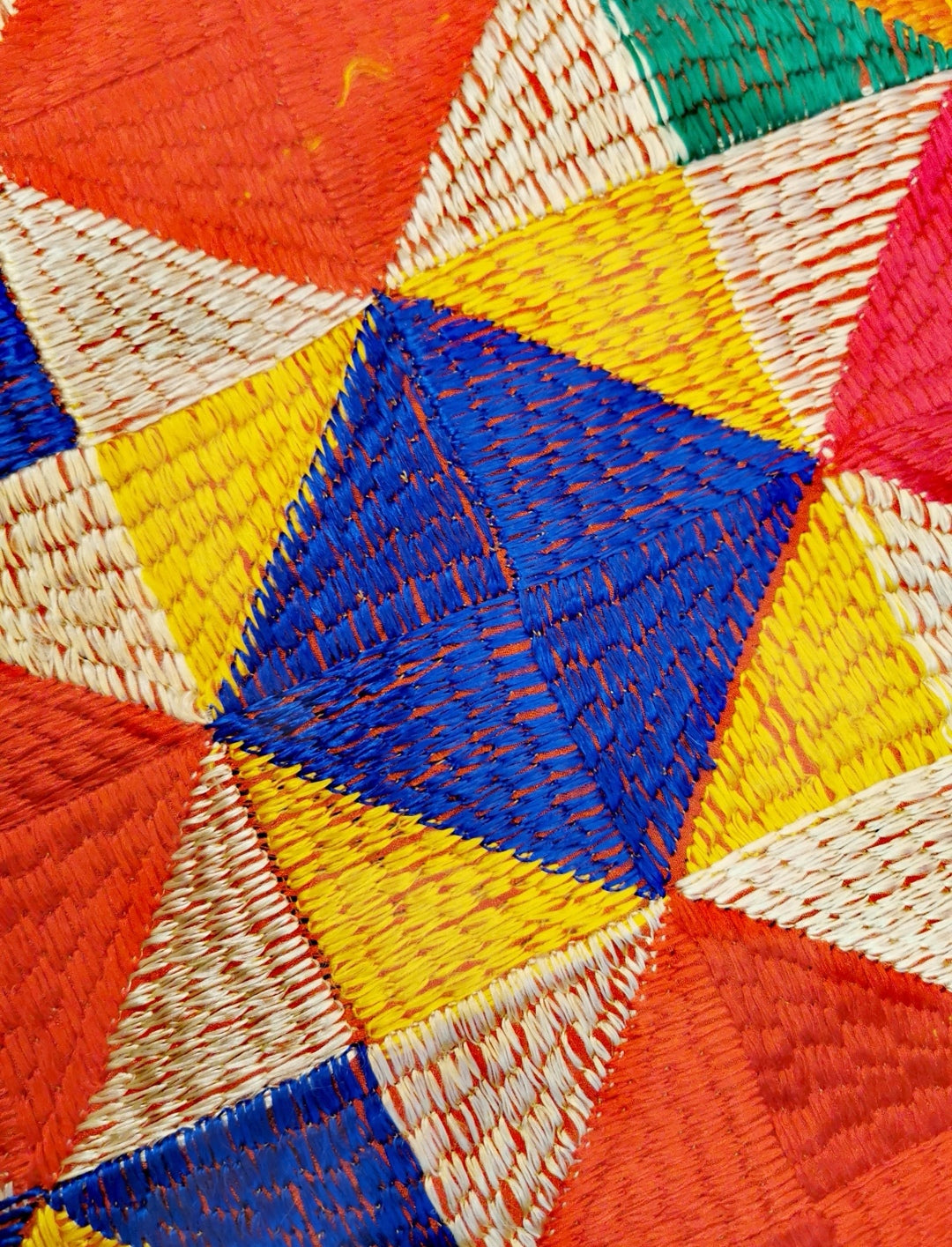 *SALE* Gujarati silk floss work shawl