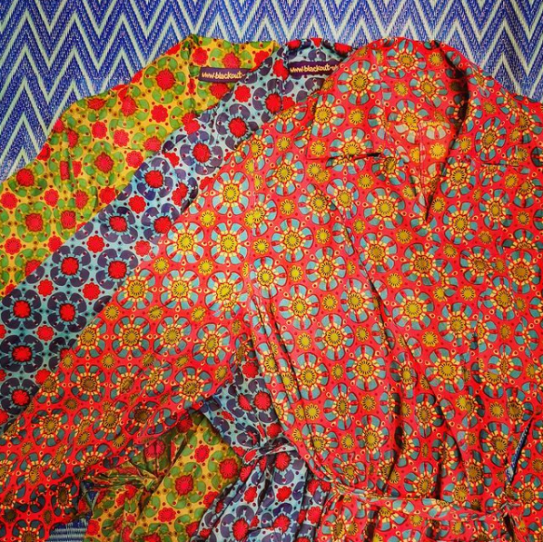 Best lawn cotton dressing gowns! Super fine and brilliant prints! Based on a vintage Hungarian dressing gown, complete with pockets as well as a breast pocket! Handmade in India, our patterns, our lay and our cut, then the magic of putting them together happens at the tailors machine! 