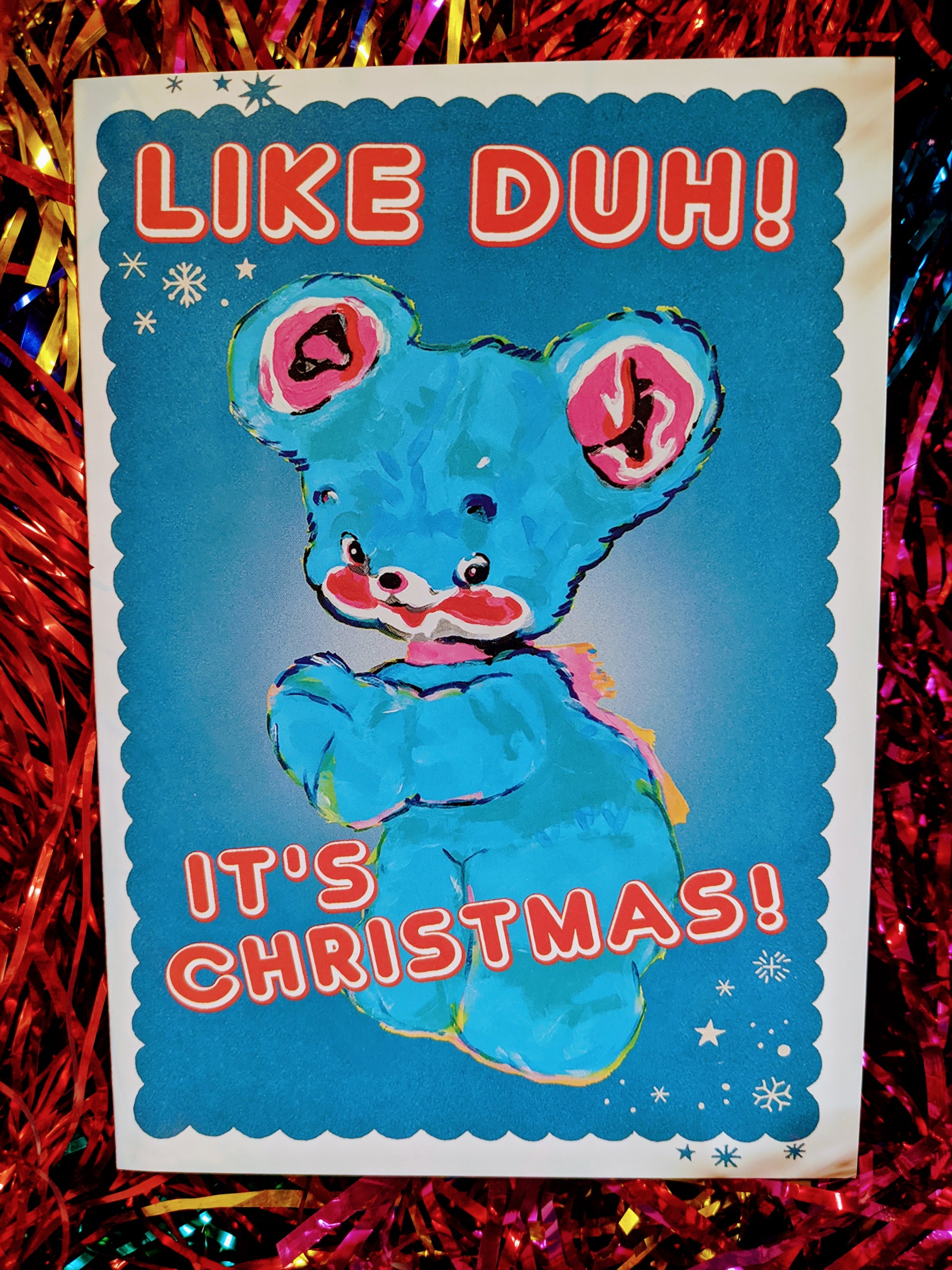 Like Duh..! Super cute christmas bear card by Magda Archer. 

We think these fabulous cards look great framed up too.

single card

Dimensions 12 x 18 cm

