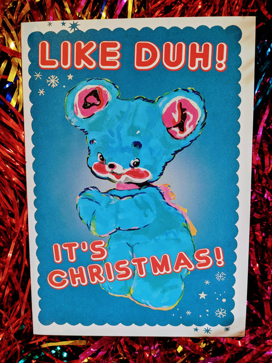 Like Duh..! Super cute christmas bear card by Magda Archer. 

We think these fabulous cards look great framed up too.

single card

Dimensions 12 x 18 cm

